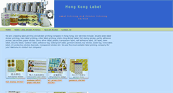 Desktop Screenshot of hongkonglabel.com